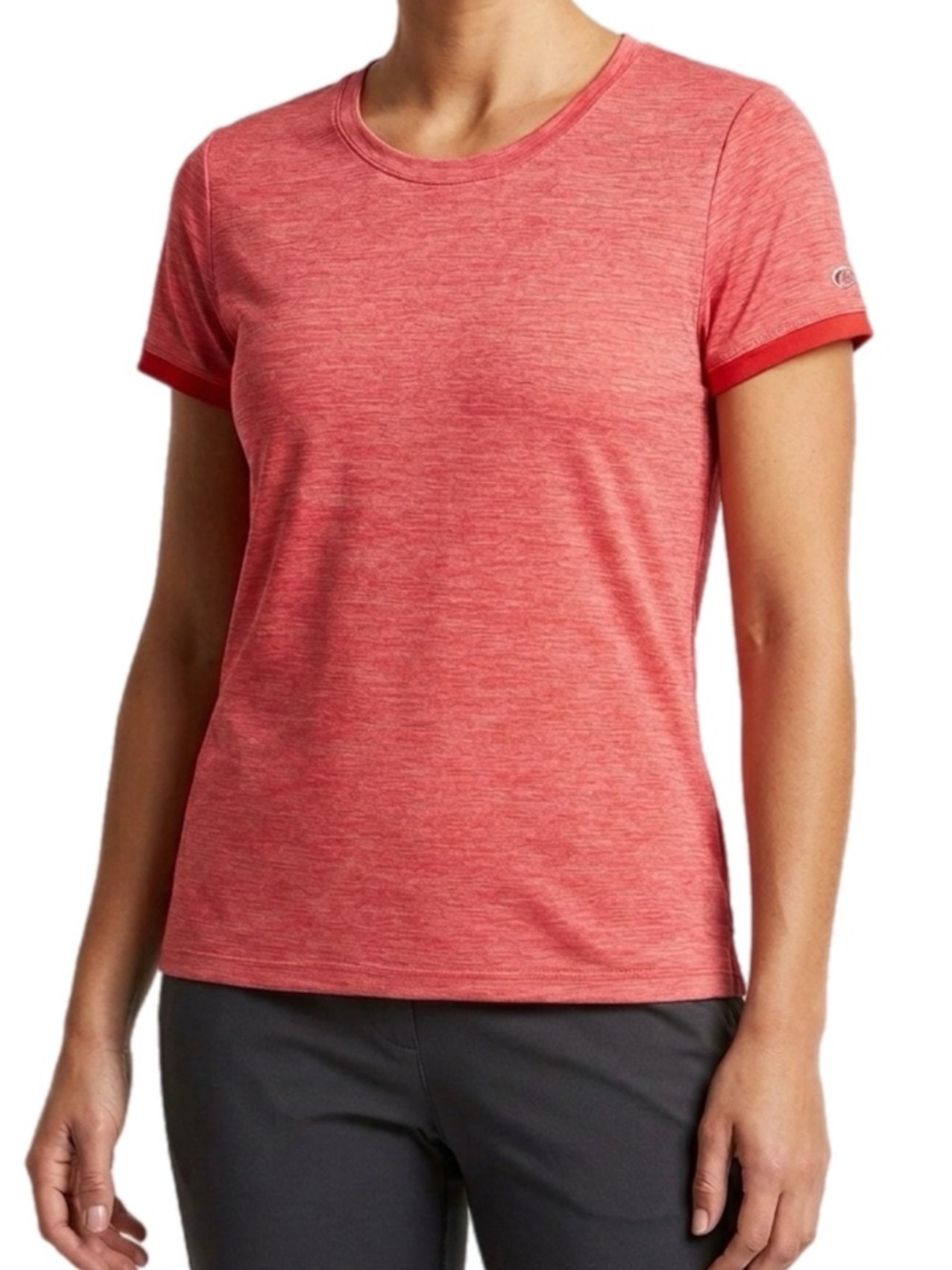 Champion Women’s Heather Red Short Sleeve Crew Tee